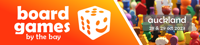 Board Games By The Bay - Auckland, October 2023 logo